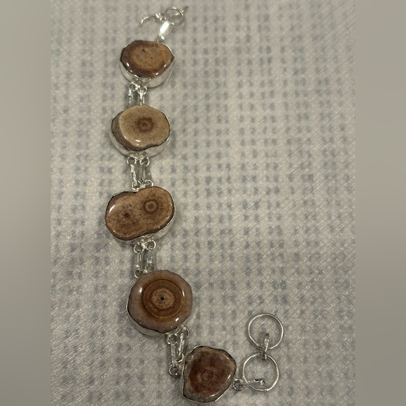 Sterling Silver Stone Bracelet - Picture 2 of 3